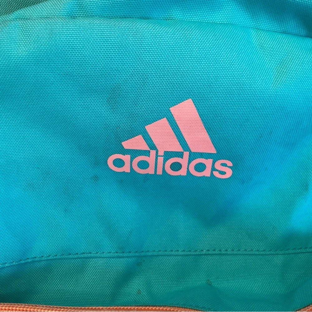 π Retro Style Adidas Backpack - Turquoise and Coral π - Picture 6 of 8